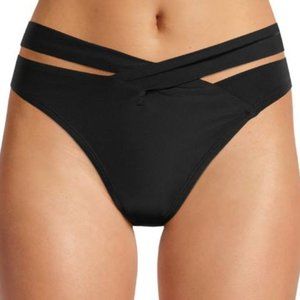 Time and Tru Women's and Women's Plus V Front Cutout Swim Bottom